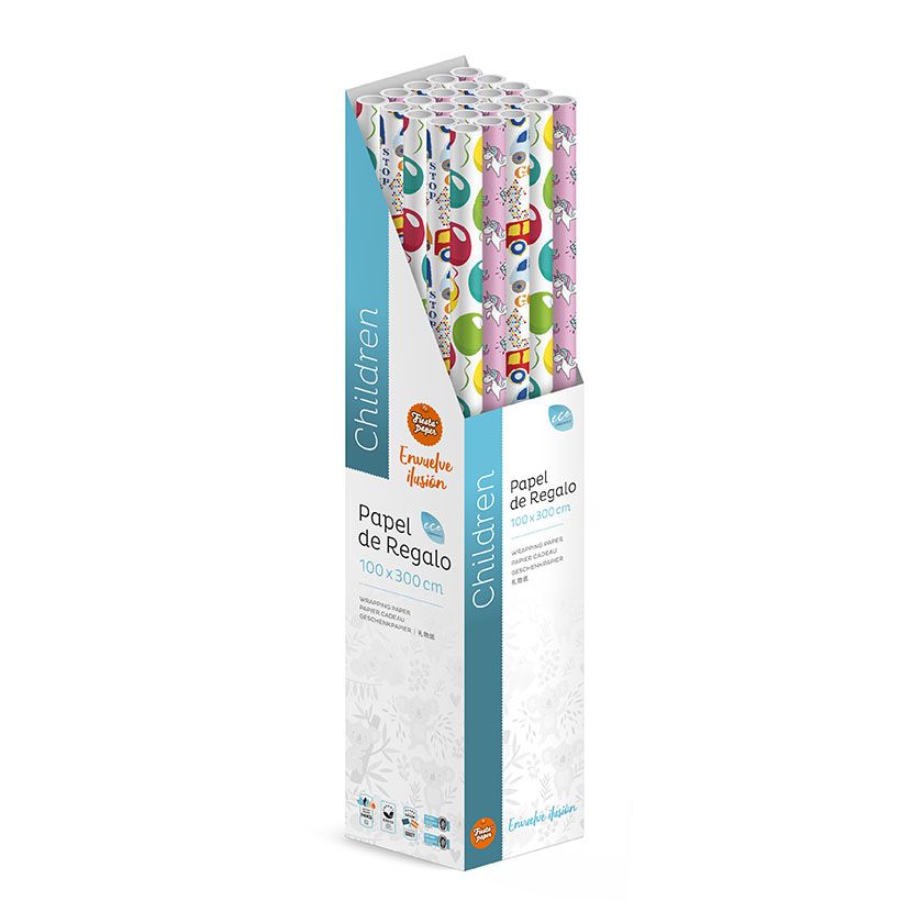 Expositor Papel de regalo INFANTIL Children 100x300 2023